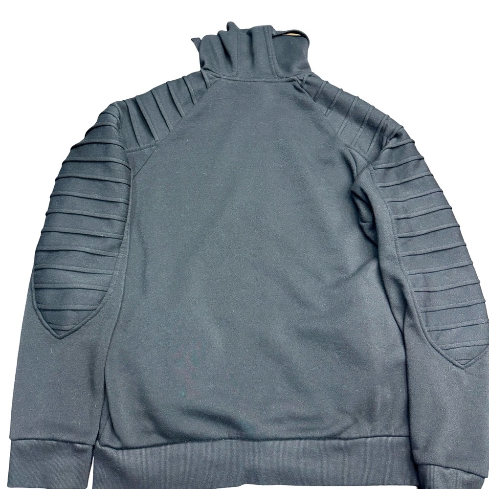 True Rock Mens Small Black Zip Up Hoodie Sweatshirt Casual Streetwear - Picture 3 of 6